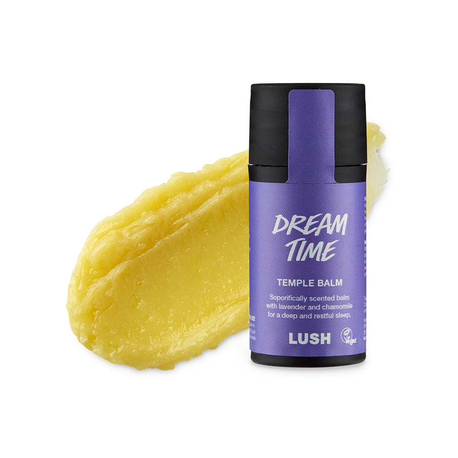 Lush Dream Time temple balm for calming bedtime - British product
