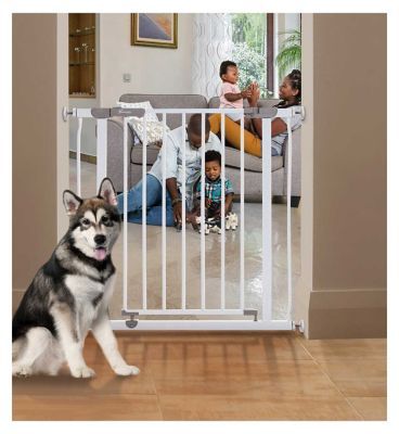 Dreambaby Ava Metal Safety Gate - White ( Fits Gaps 75 - 81cm) Pressure Mounted