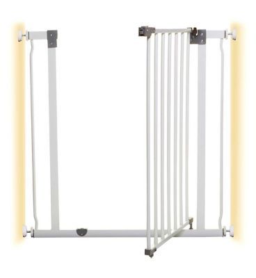DreamBaby Liberty Xtra Tall Metal Safety Gate (Fits Gap 75-81cm) - White - Pressure Mounted