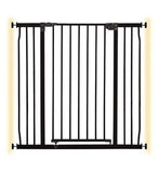 DreamBaby Liberty Xtra Tall Xtra Wide Hallway Metal Safety Gate (Fits Gap 99 - 105.5cm) - Black - Pressure Mounted