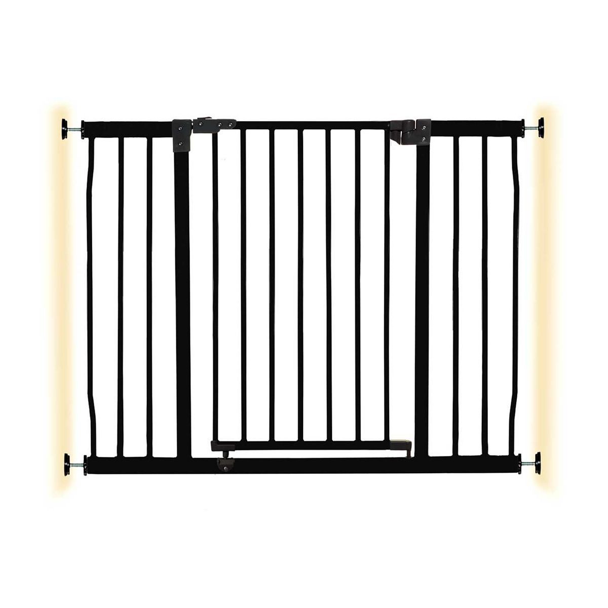 DreamBaby Liberty Xtra Wide Hallway Metal Safety Gate (Fits Gap 99-105.5cm) - Black - Pressure Mounted