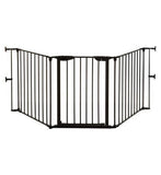 DreamBaby Newport 3 - Panel Metal Adapta Barrier/ Gate - Black Metal - Hardware Mounted