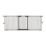 DreamBaby Newport 3 - Panel Metal Adapta Barrier/ Gate - Black Metal - Hardware Mounted