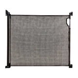 DreamBaby Retractable Relocatable Mesh Safety Gate &amp;ndash; Black (Fits Gaps 0-140cm) Hardware Mounted