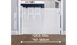 Dreambaby X-Tall Retractable Gate. Fits 60-140cm - White