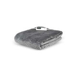 Dreamland Intelliheat Luxury Herringbone Heated Throw - Grey