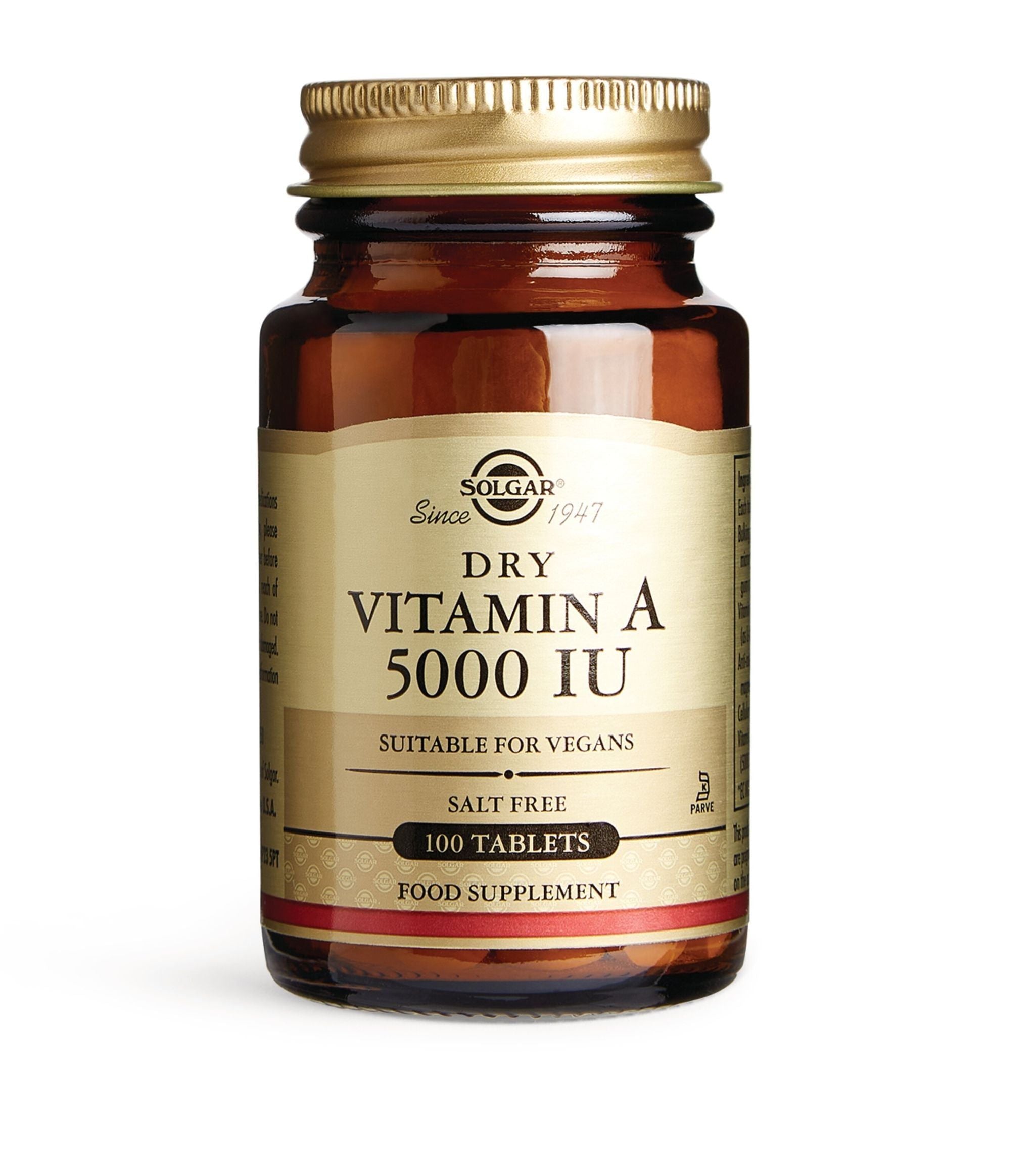 Dry Vitamin A 5000 IU (100 Tablets)