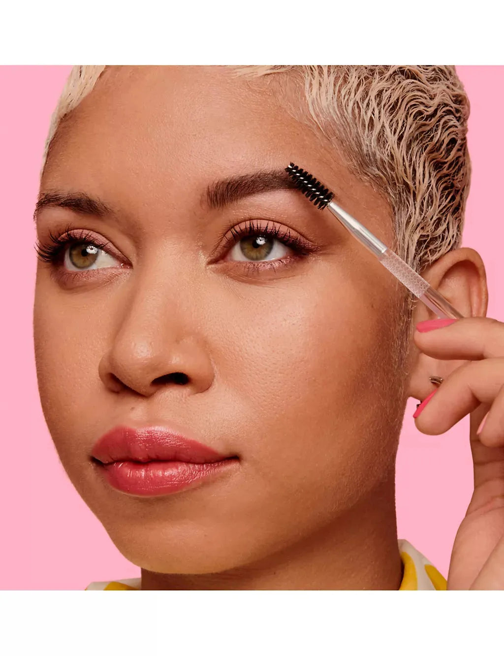 Dual-Ended Angled Eyebrow Brush