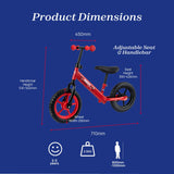 Ducati toddler balance bike with adjustable saddle, UK version