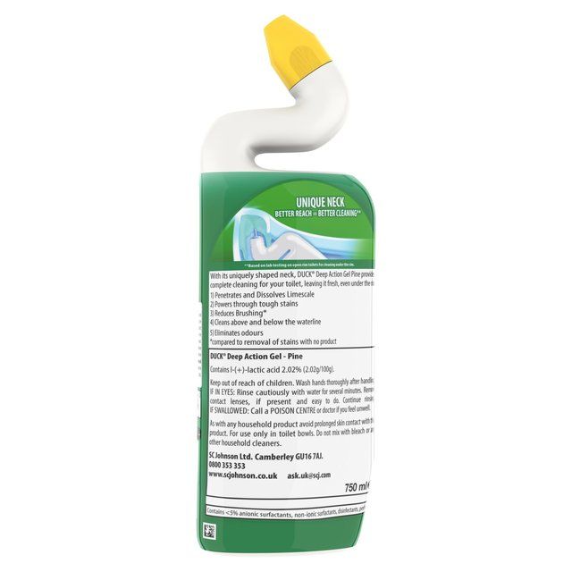 Duck Deep Action Gel Toilet Liquid Cleaner Pine