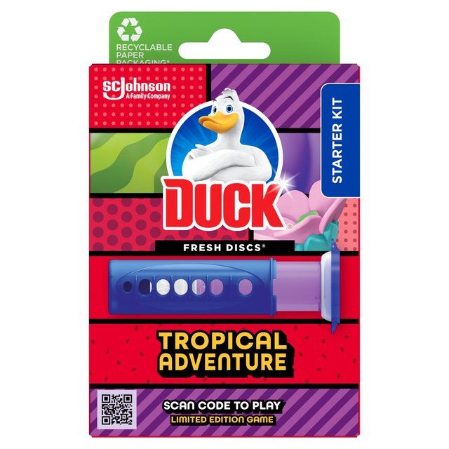 Duck Toilet Fresh Discs Holder Tropical Adventure   36ml