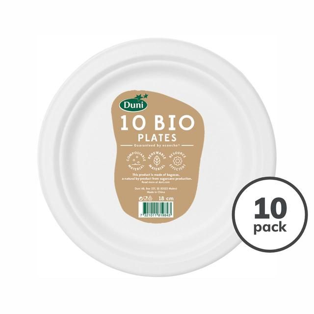 Duni Bagasse Compostable Plates, 18cm Default Title