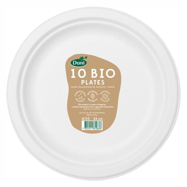 Duni Bagasse Compostable Plates, 22cm