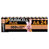 Duracell Plus 100% AA Alkaline Batteries   24 per pack
