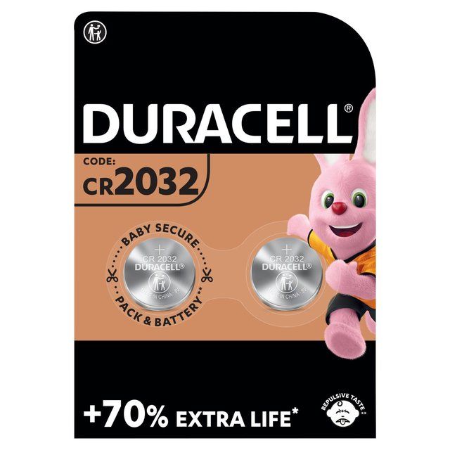 Duracell Specialty CR-2032 Lithium Coin Battery   2 per pack