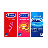 Durex Condoms Bundle (3 x 12 Pack)