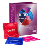 Durex Condoms Surprise Me Variety, 40 Pack