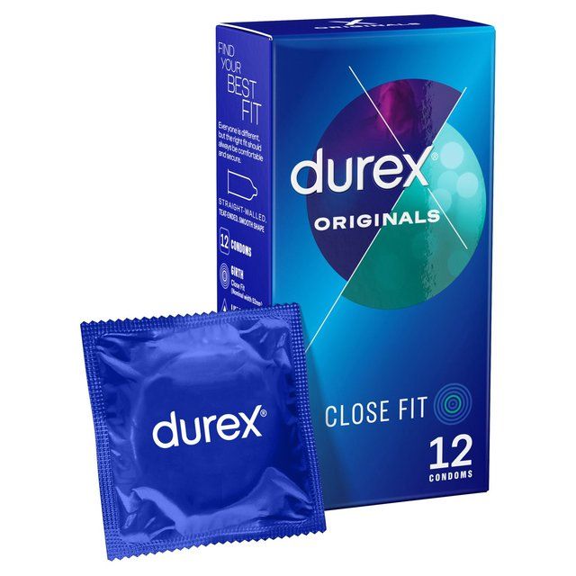 Durex Originals Condoms With Silicone Lube Close Fit   12 per pack