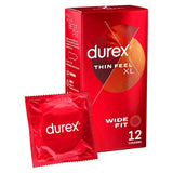 Durex Thin Feel XL Condoms More Sensitivity - Wide Fit - 12 pack