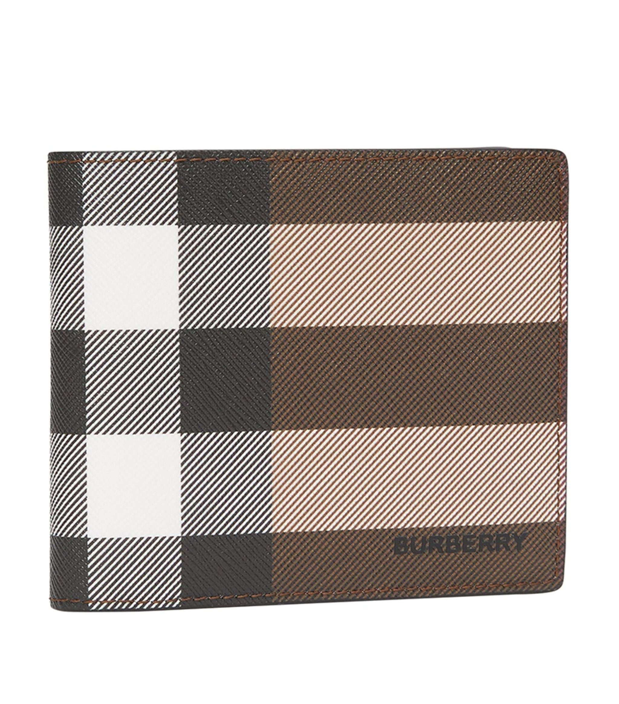 E-Canvas Check Bifold Wallet