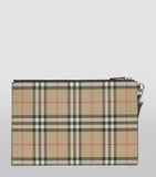 E-Canvas Vintage Check Pouch