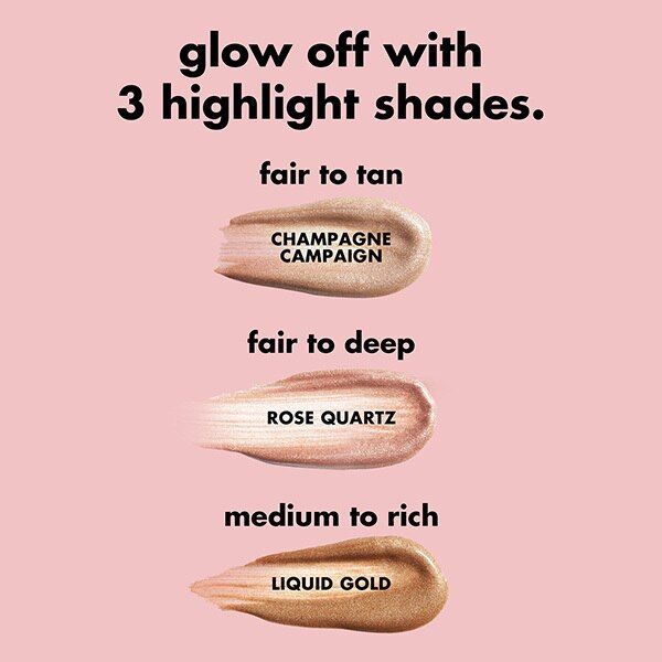 e.l.f. Halo Glow Highlight Beauty Wand Champagne Campaign