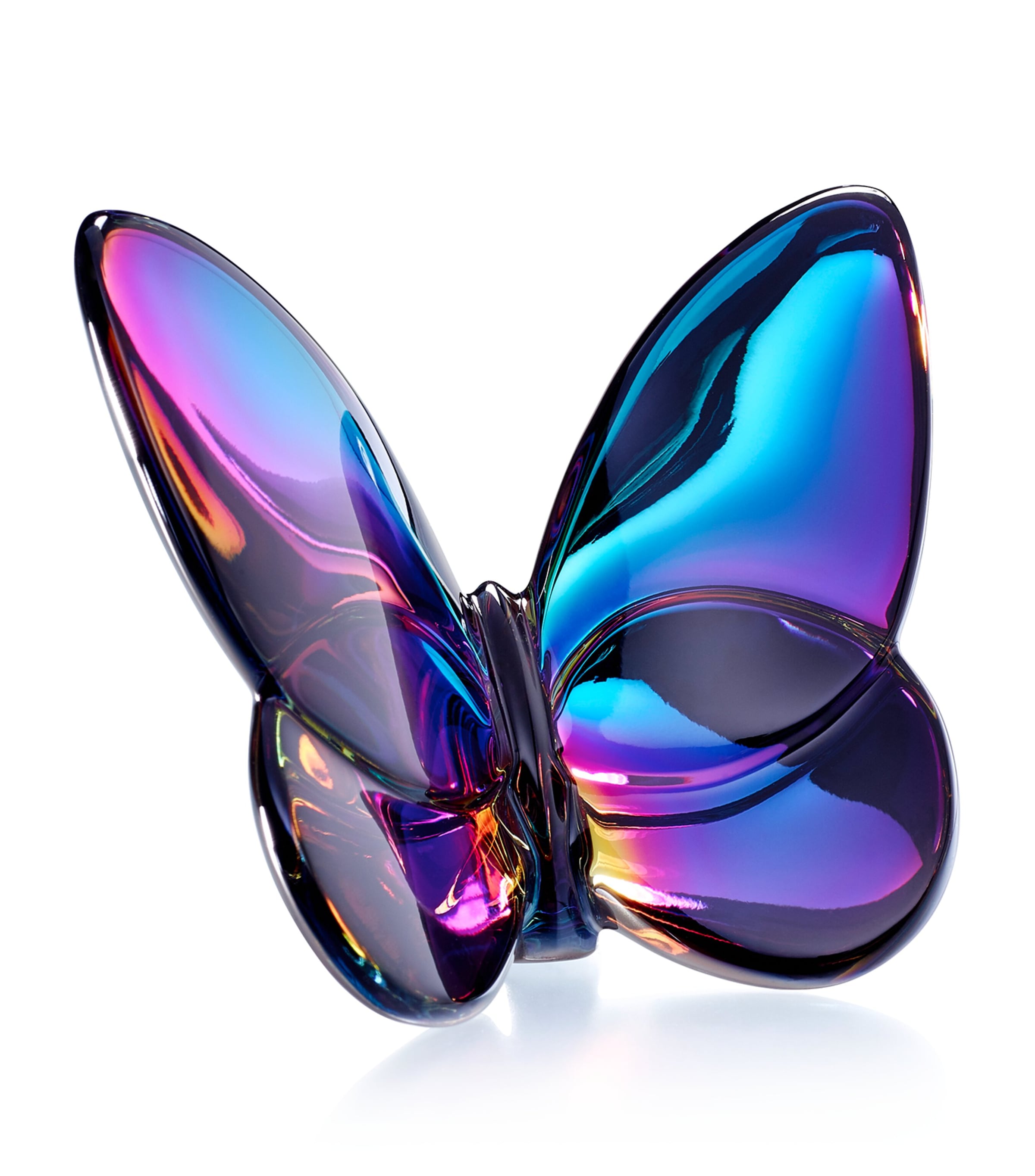 Baccarat Lucky Butterfly Blue Scarabee crystal ornament - British product