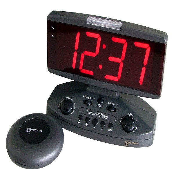 Geemarc JWNS-V3 Wake & Shake Alarm Clock With Shaker Pad GOODS Superdrug   