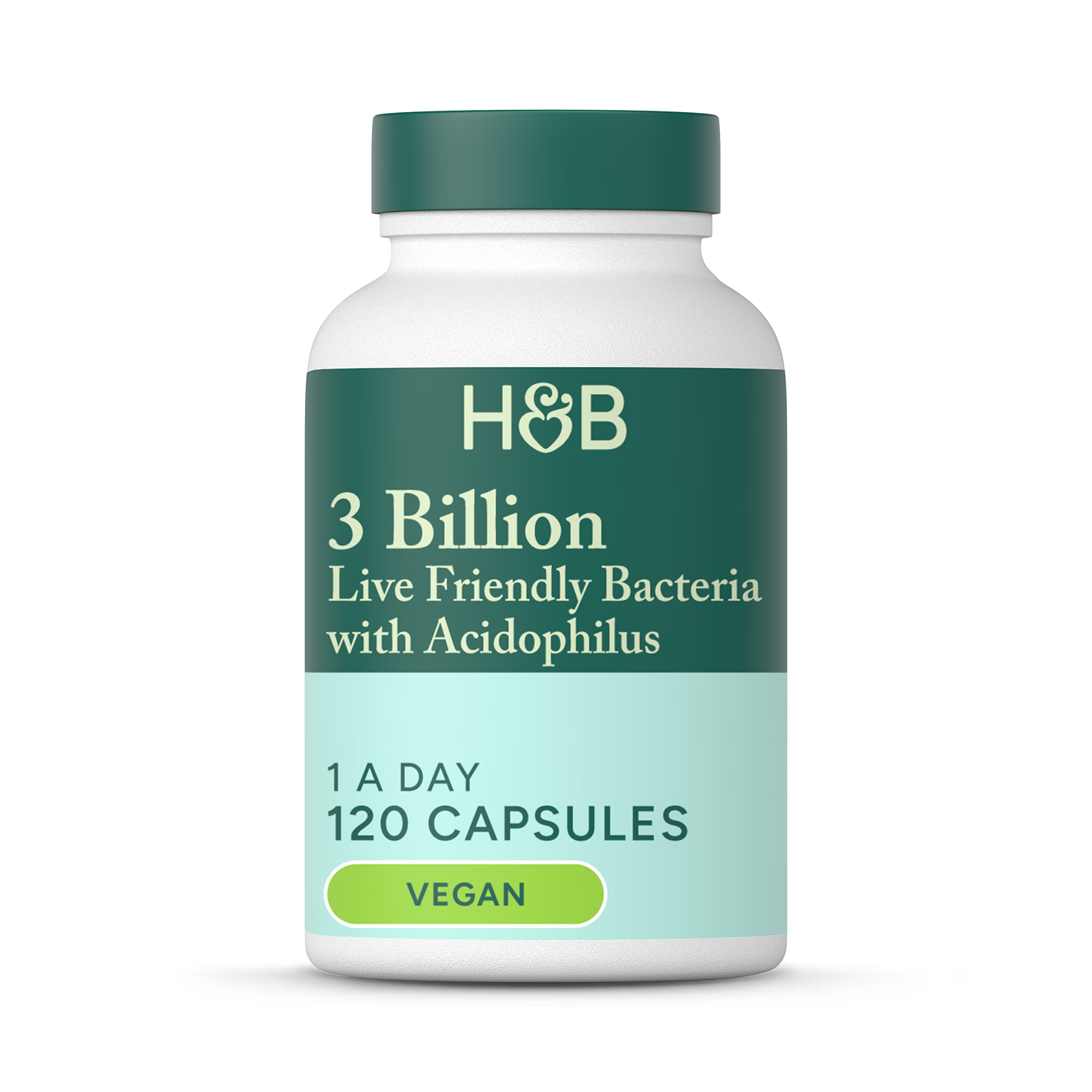 Holland & Barrett Live Friendly Bacteria 3 Billion 120 Capsules, UK version