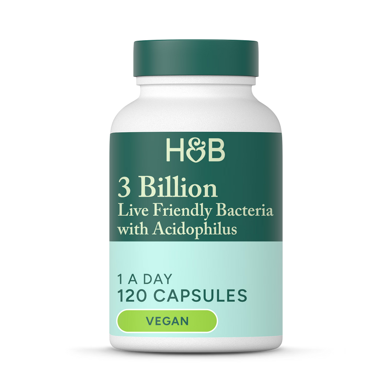 Holland & Barrett Live Friendly Bacteria 3 Billion 120 Capsules, UK version
