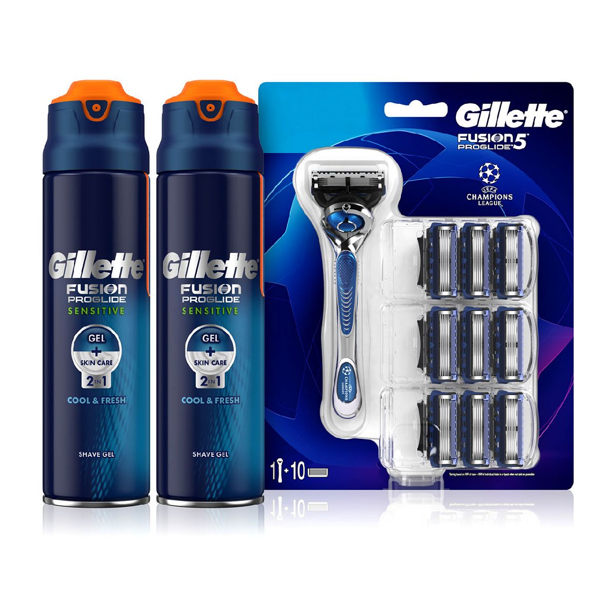 Gillette Fusion5 Proglide Razor & Shaving Gel Annual Bundle GOODS Boots   