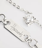 Harrods white gold diamond pendant necklace 0.25ct (British brand)