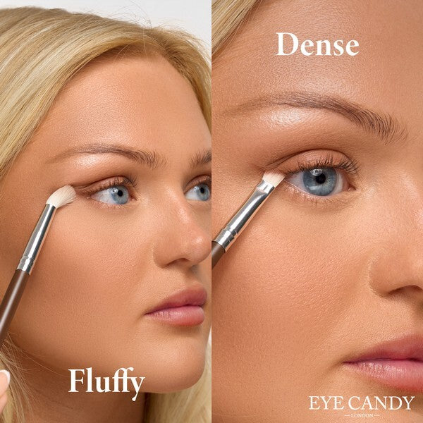 Eye Candy eye brush set with silicone travel case - British product