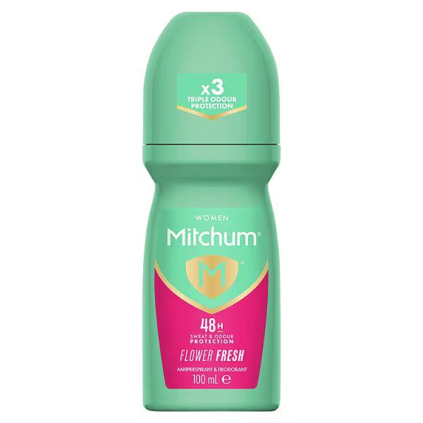 Mitchum Flower Fresh anti-perspirant roll on 100ml imported from the UK