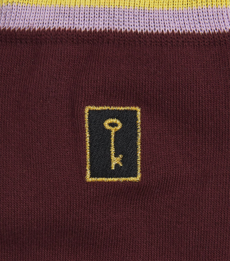 Paul Smith key embroidered socks in organic cotton - British product