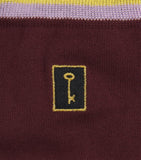 Paul Smith key embroidered socks in organic cotton - British product