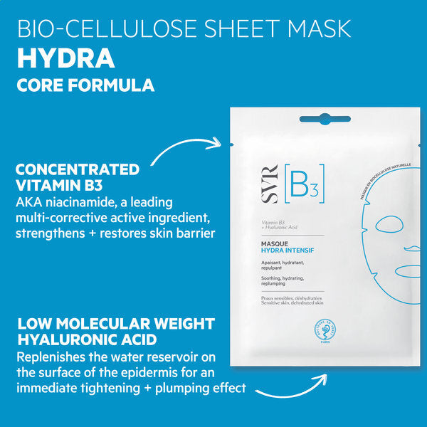 SVR Hydra Intensive replenishing sheet mask 150ml - British product
