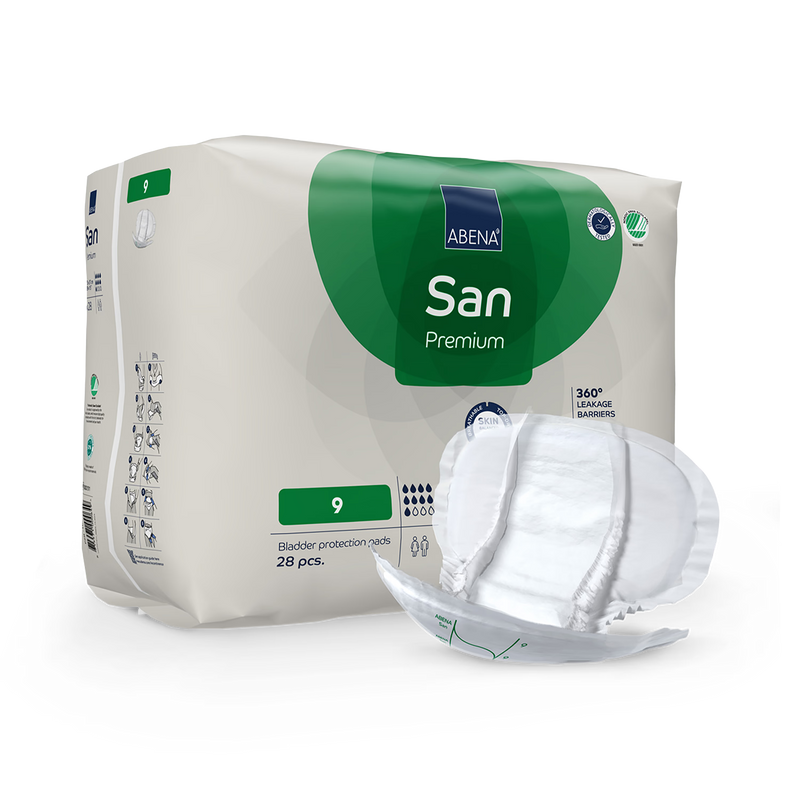 ABENA San Premium 9 incontinence pads 28 pack, UK version