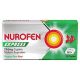 Nurofen Express Ibuprofen 256mg Caplets 16s GOODS Superdrug   