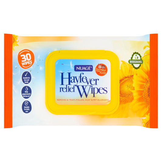 Nuagé Hayfever Relief Wipes x30 GOODS Sainsburys   