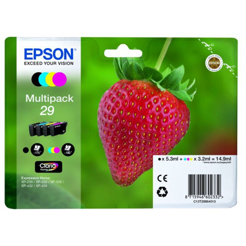 Epson T2986 Black & Colour Ink Cartridges