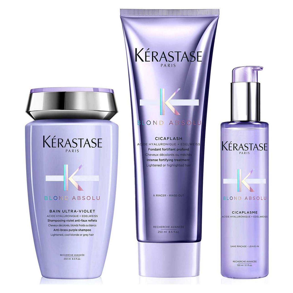 Kérastase Blond Absolu Shampoo, Conditioner and Hair Serum Set, Routine for Blonde Hair GOODS Boots   