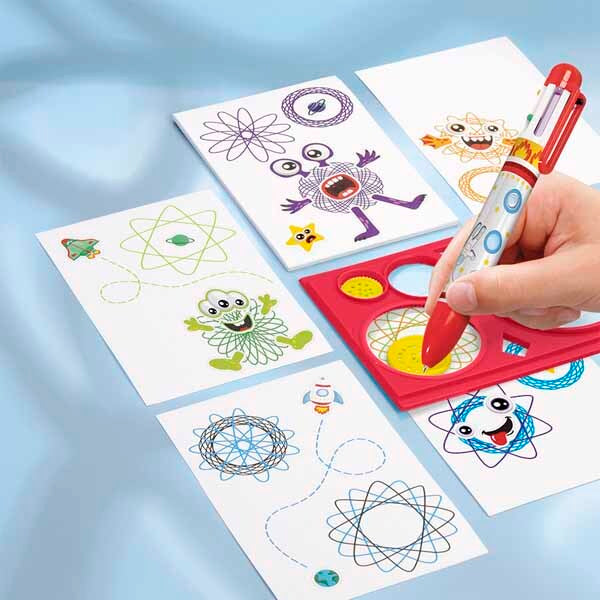 Totum Spiro Art drawing set with pens notebook stickers (British brand)