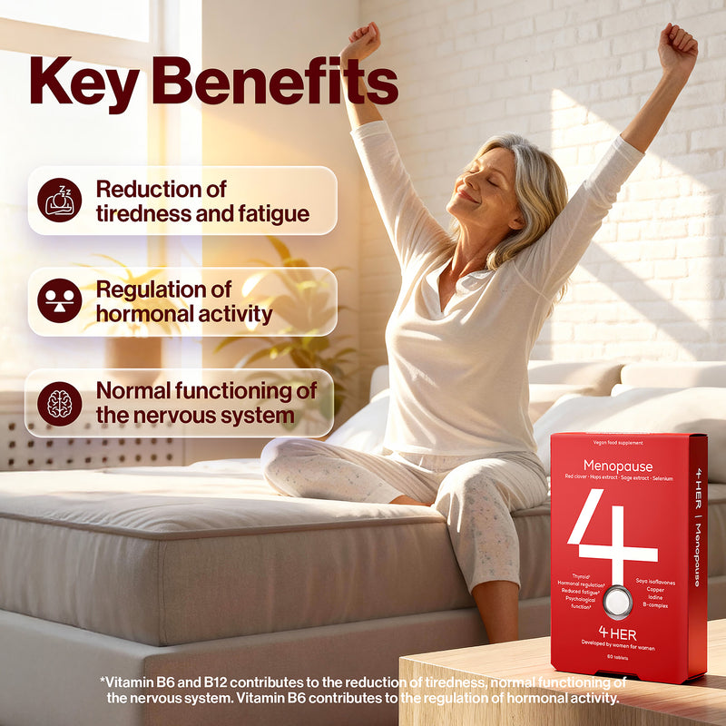 4HER menopause supplement 60 tablets - British product
