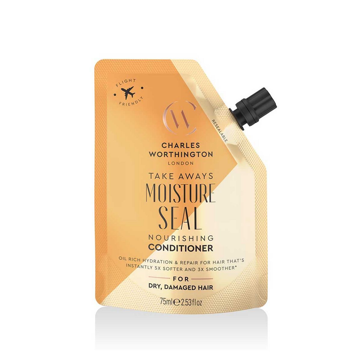 Charles Worthington Moisture Seal Conditioner Takeaway 75ml Haircare & Styling Boots   