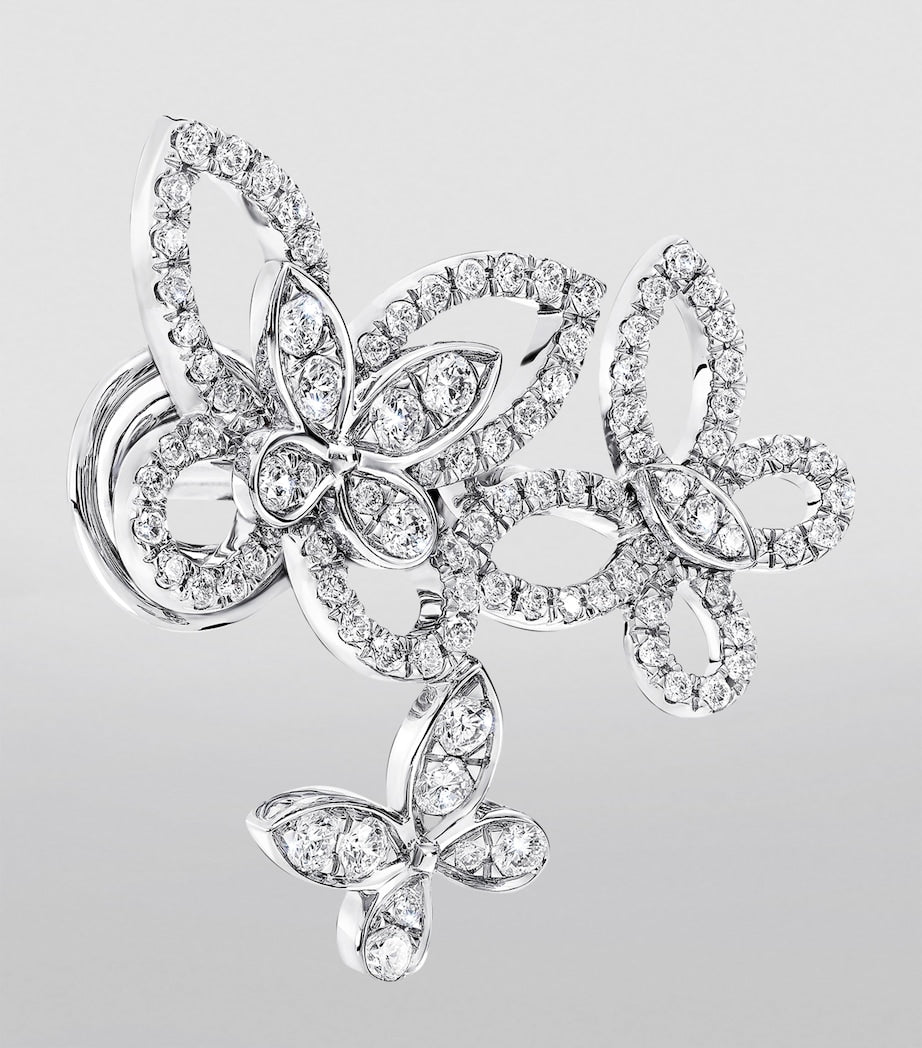 Graff butterfly earrings white gold diamond - British product