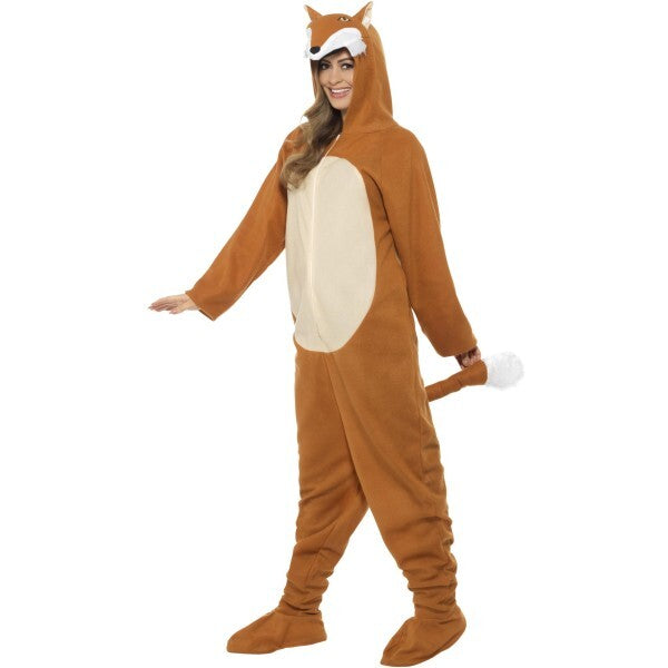 Smiffys fox costume brown all-in-one hood - British product