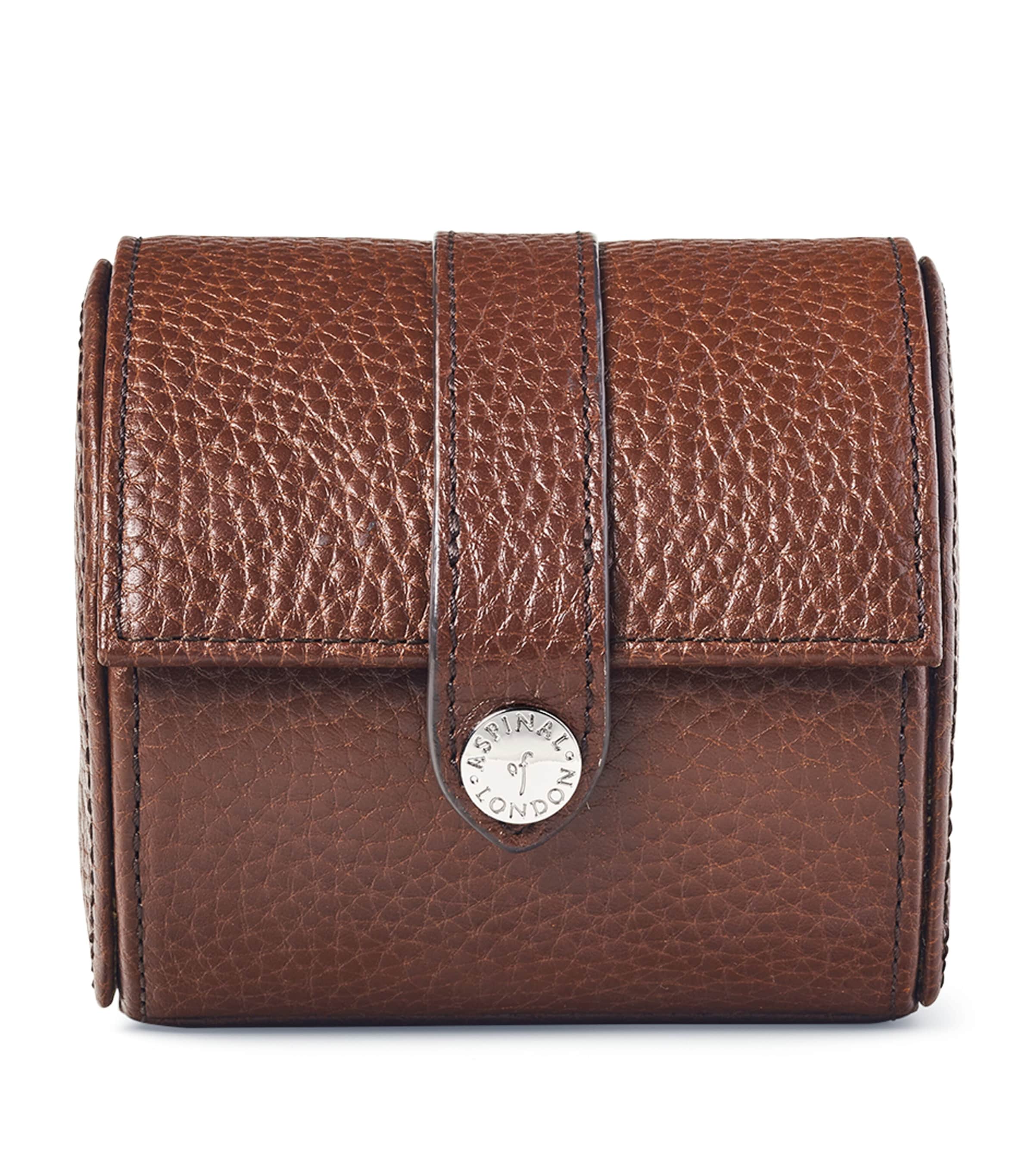 Aspinal of London leather watch roll 14.5cm - British product