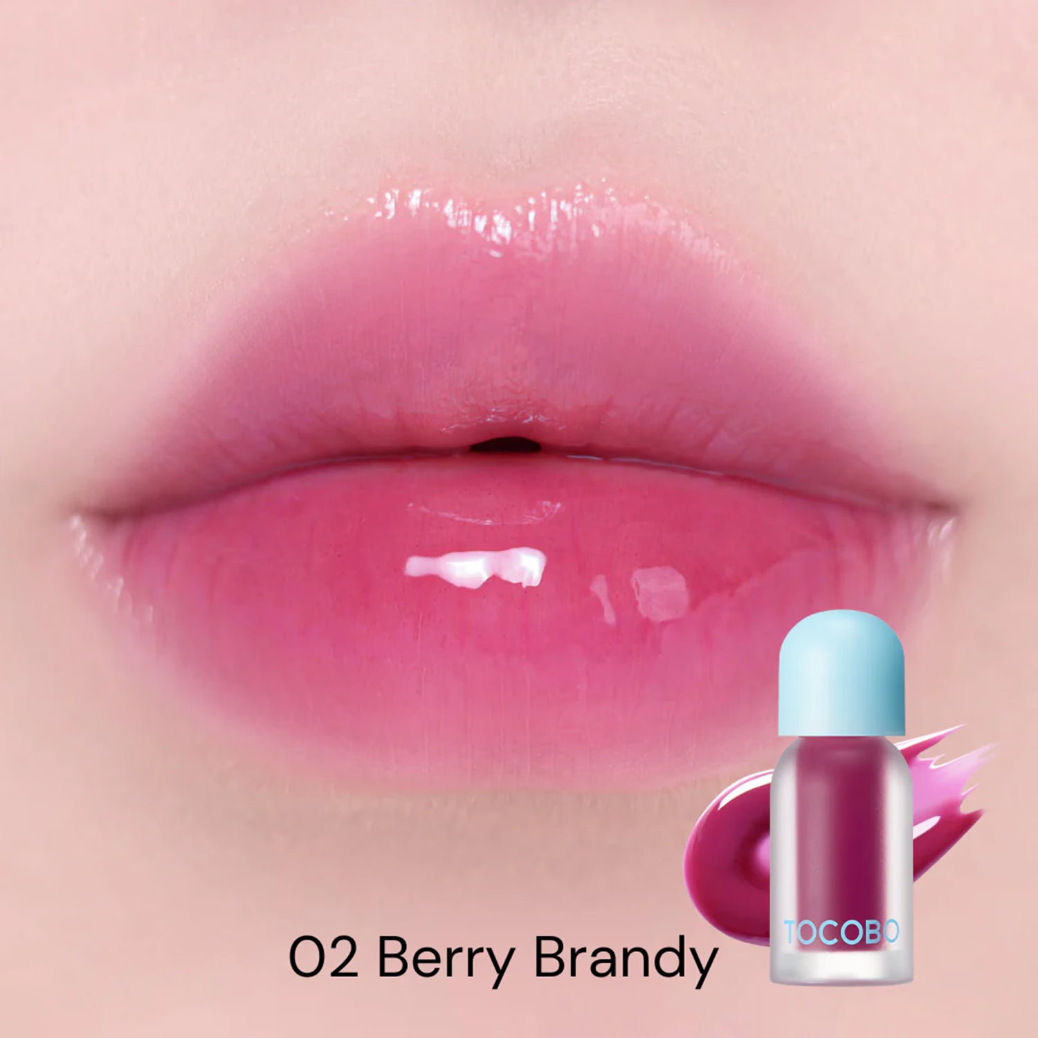 TOCOBO Juicy Berry Plumping Lip Oil Berry Brandy, imported from the UK