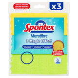 Spontex Magic Effect Microfibre Cloth x3 purpose cleaners Sainsburys   